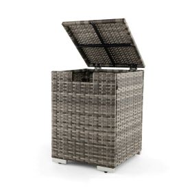 Rattan Gas Propane Tank Cover for 20 lbs Propane Tanks (Color: Grey, type: Fire Pits)