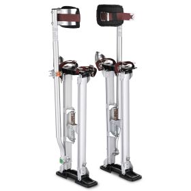 24in To 40in Slv Aluminum Drywall Stilt (Color: Silver)