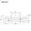 Patio Furniture Set;  4 Piece Outdoor Conversation Set All Weather Wicker Sectional Sofa with Ottoman and Cushions