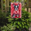 Boston Terrier My Valentine Garden Flag Mailbox Flag Decorative Yard Flag Banner Outside Patio Artwork Yard Flower Beds, Garden Size, Multicolor