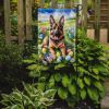 German Shepherd Easter Egg Hunt Garden Flag Mailbox Flag Decorative Yard Flag Banner Outside Patio Artwork Yard Flower Beds, Garden Size, Multicolor