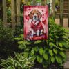 Beagle My Valentine Garden Flag Mailbox Flag Decorative Yard Flag Banner Outside Patio Artwork Yard Flower Beds, Garden Size, Multicolor
