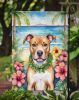 Pit Bull Terrier Luau Garden Flag Mailbox Flag Decorative Yard Flag Banner Outside Patio Artwork Yard Flower Beds, Garden Size, Multicolor