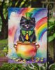 Pomeranian St Patrick's Day Garden Flag Mailbox Flag Decorative Yard Flag Banner Outside Patio Artwork Yard Flower Beds, Garden Size, Multicolor