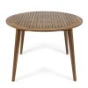 Outdoor Simple and Sleek Acacia Wood Dining Table