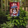 Japanese Chin Patriotic American Garden Flag Mailbox Flag Decorative Yard Flag Banner Outside Patio Artwork Yard Flower Beds, Garden Size, Multicolor
